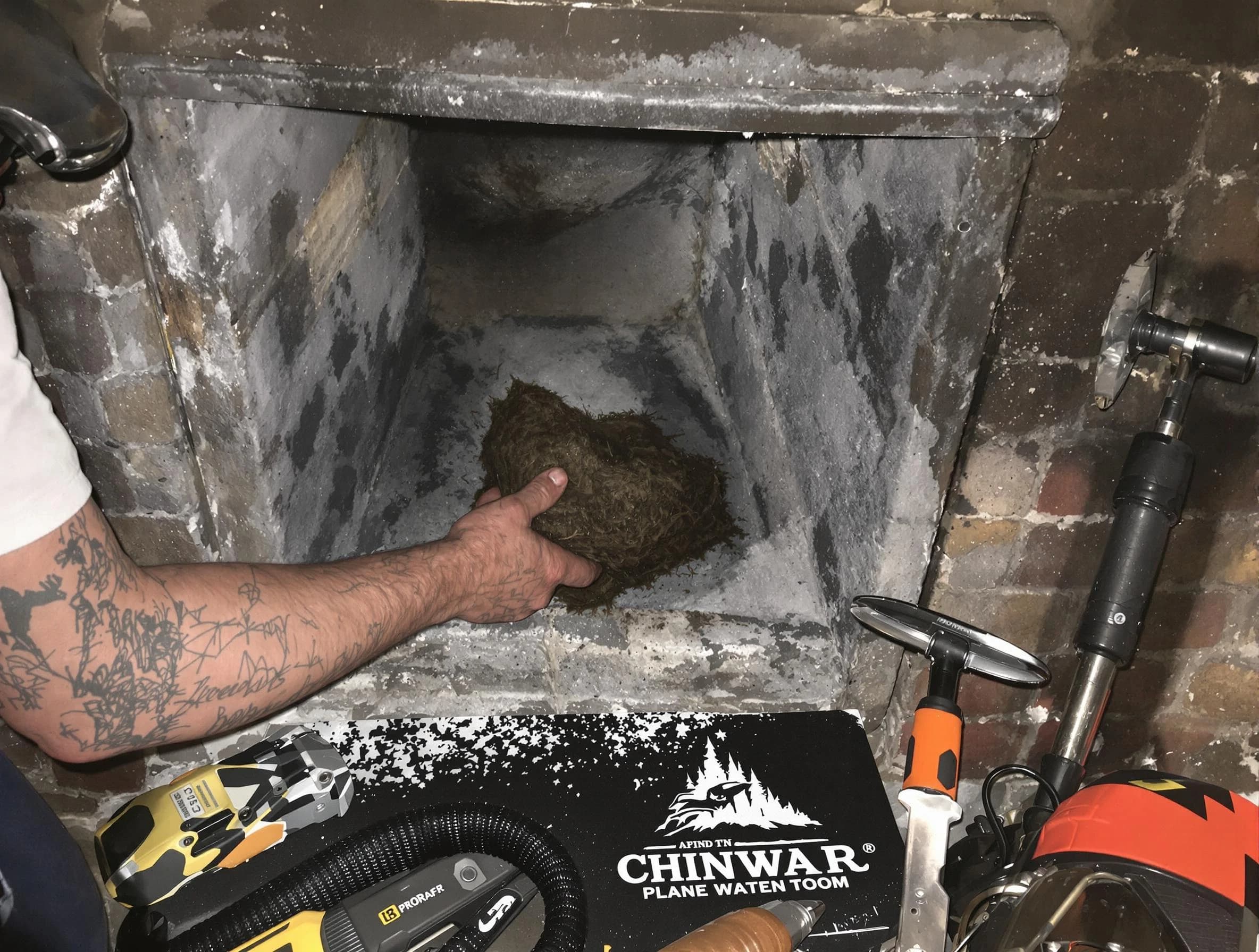 Midway Chimney Sweep safely removing debris and screening chimney in Midway, UT