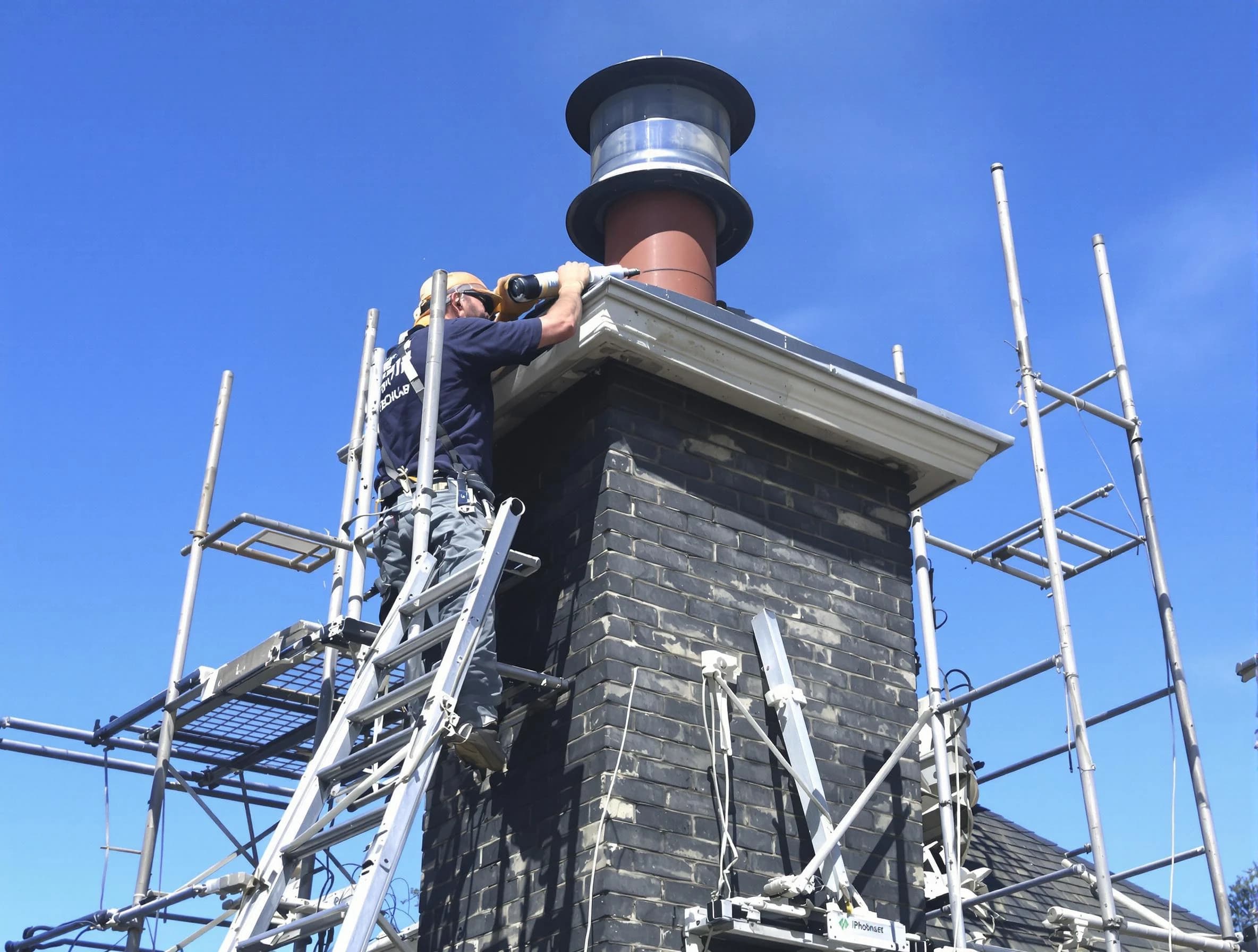 Sturdy chimney crown finished by Midway Chimney Sweep in Midway, UT