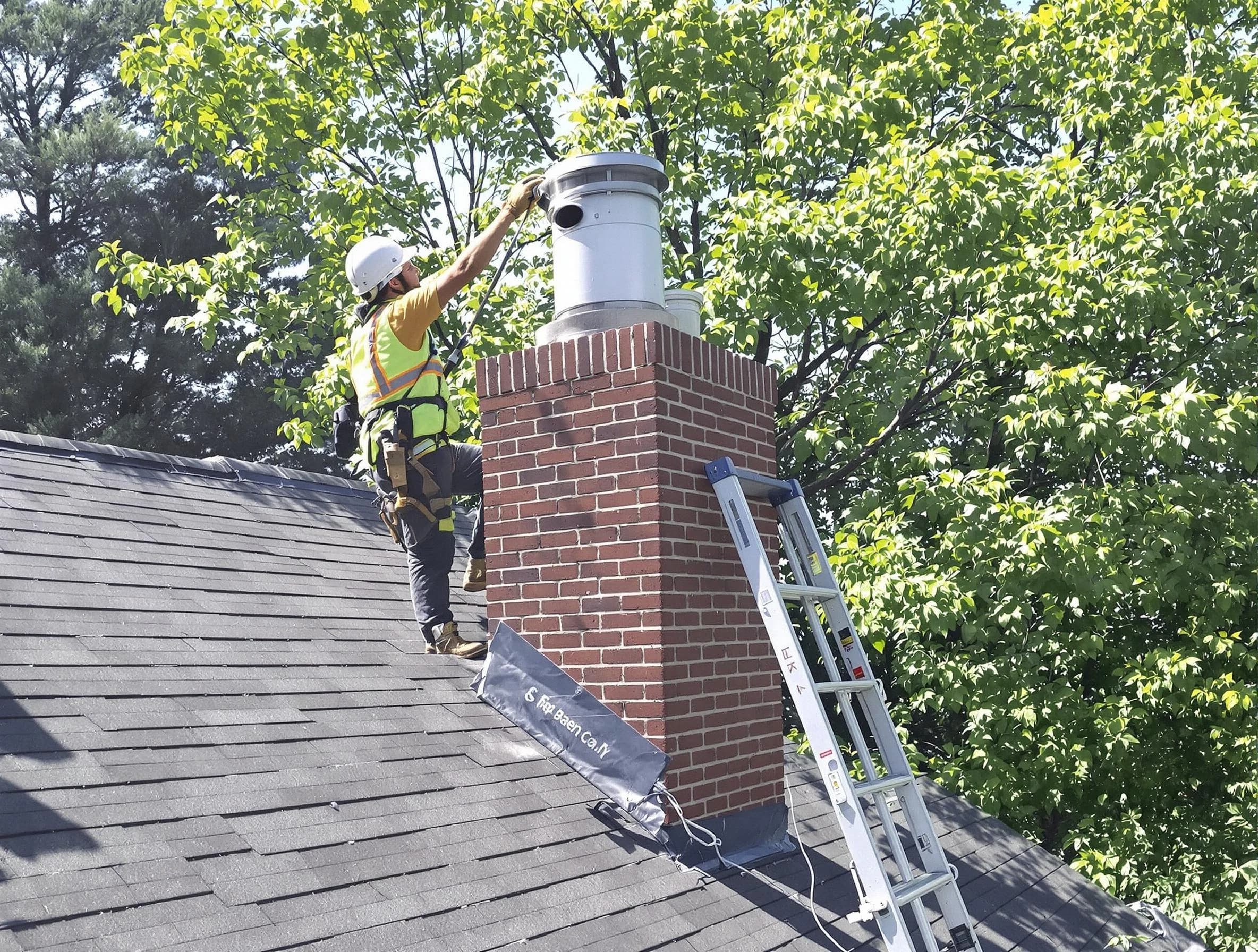 Chimney liner inspection by Midway Chimney Sweep in Midway, UT