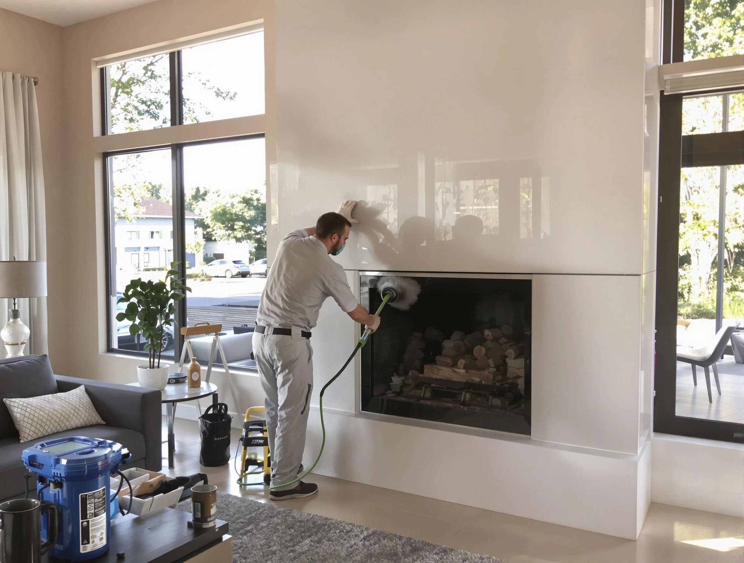 Midway Chimney Sweep performing thorough soot removal in Midway, UT