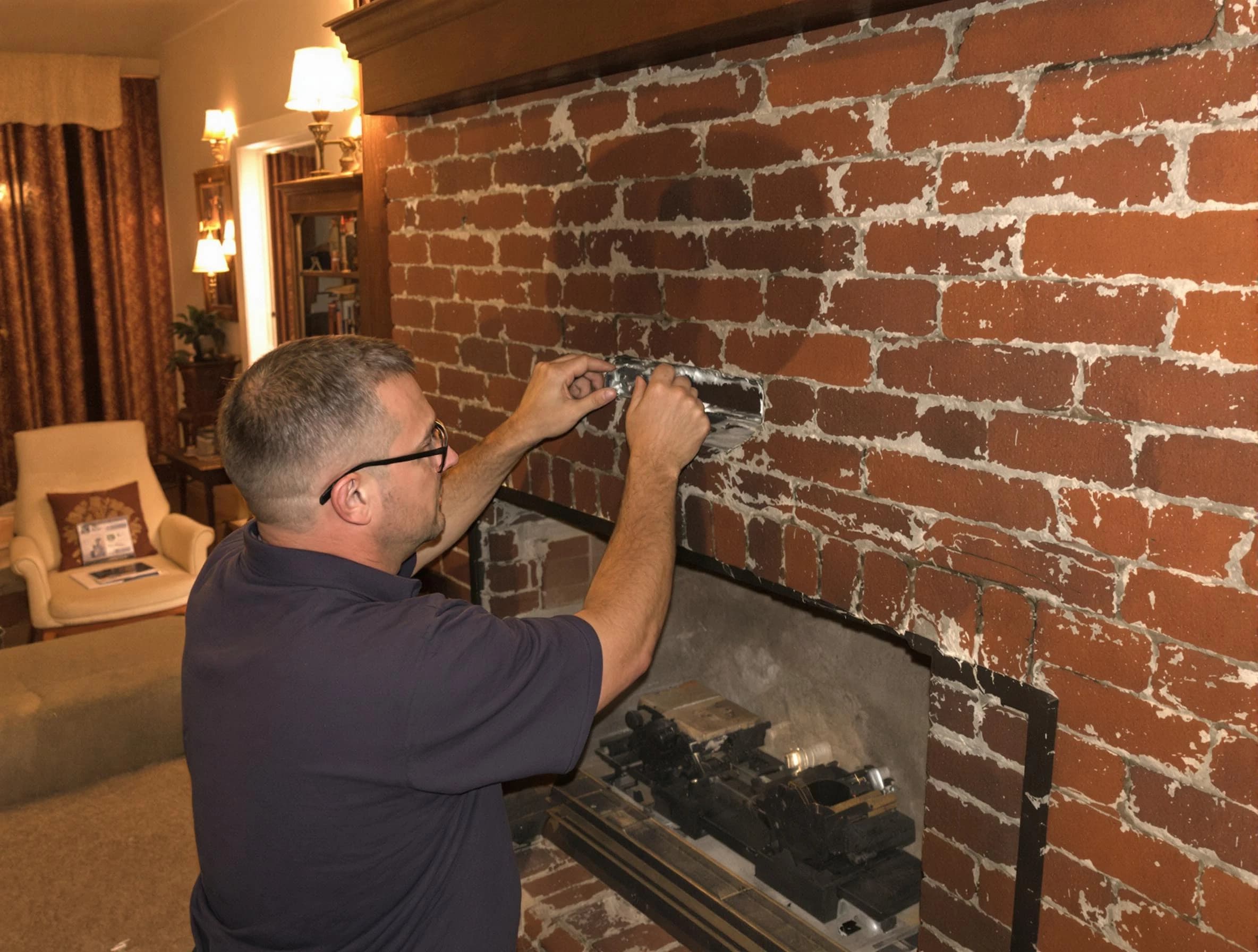 Midway Chimney Sweep expert fixing a fireplace in Midway, UT