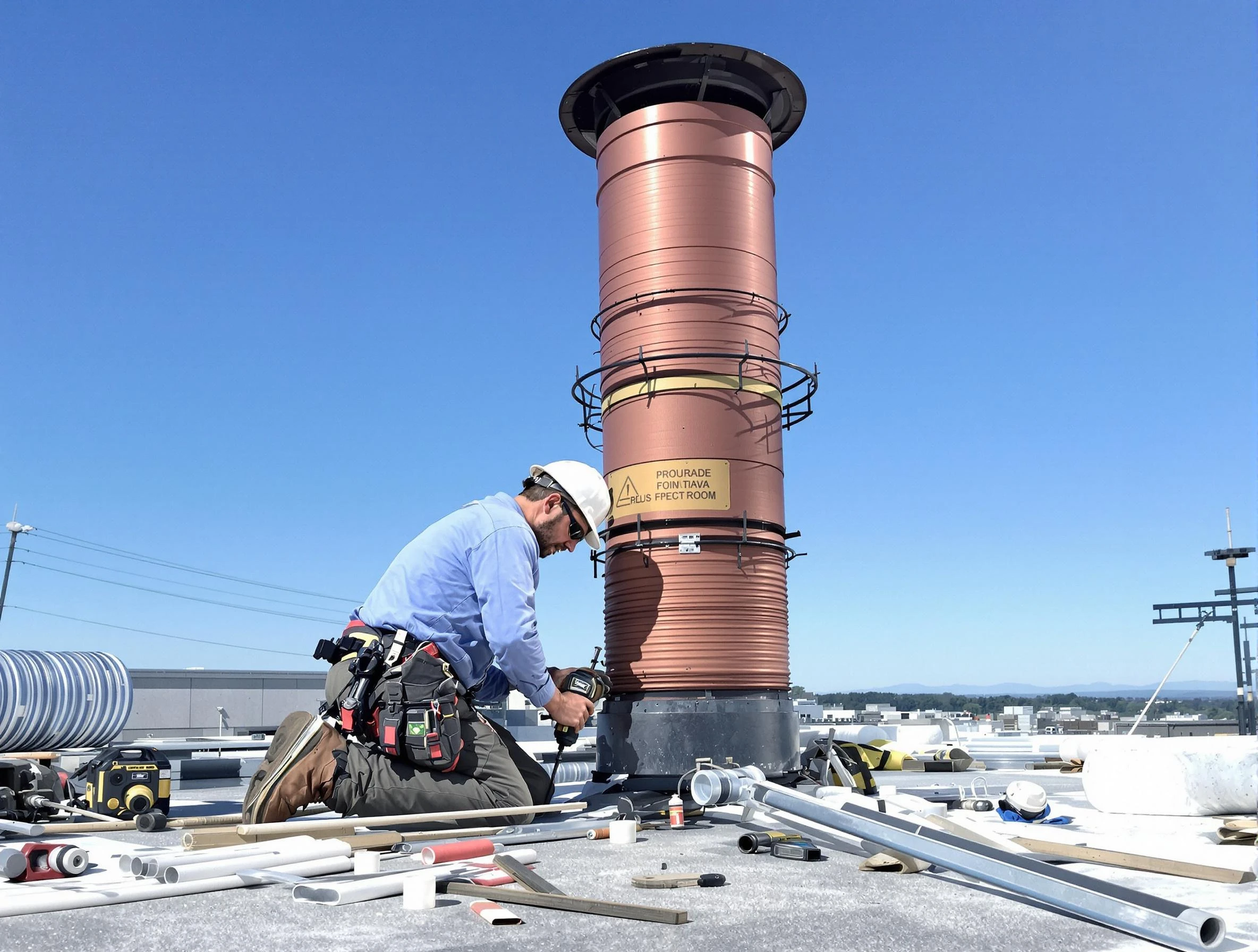 Installed chimney liner by Midway Chimney Sweep in Midway, UT