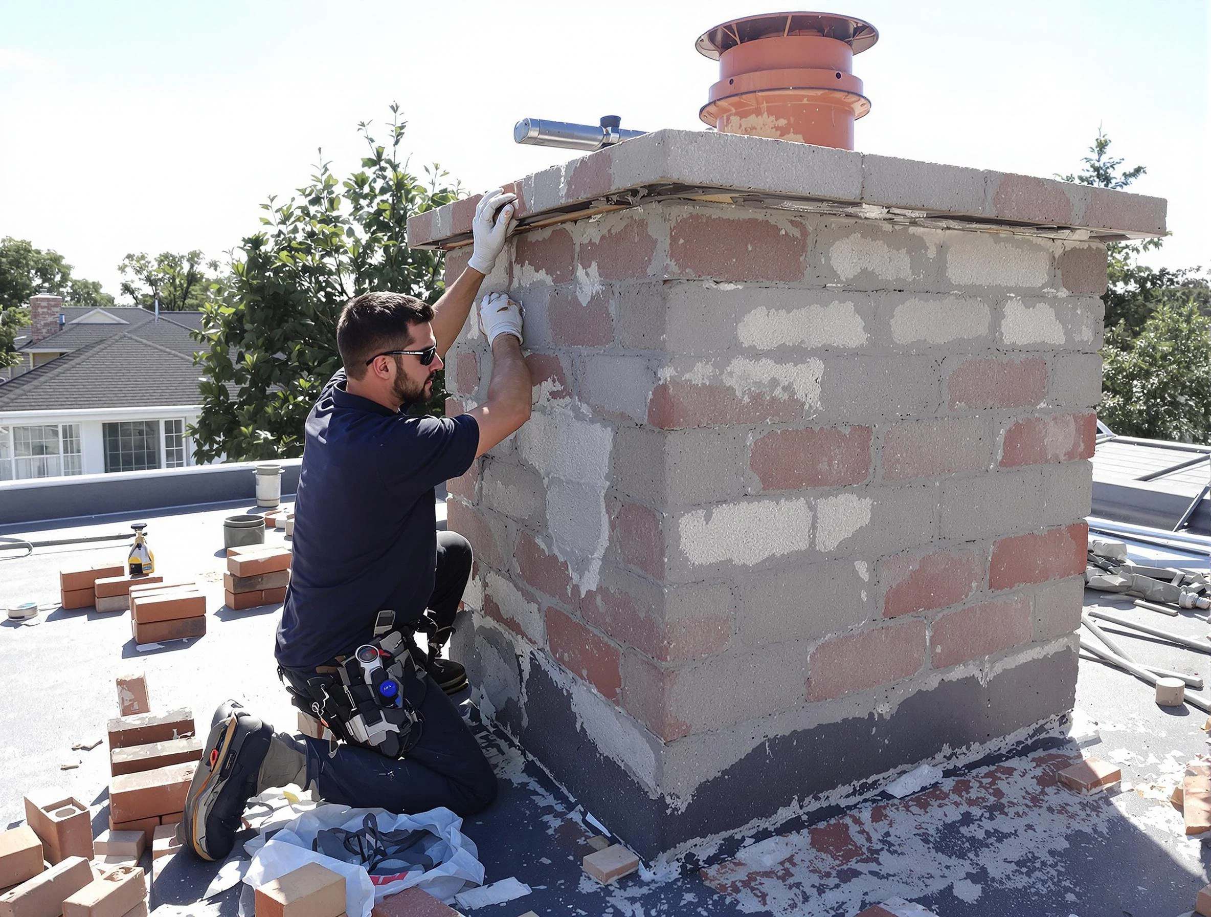 Advanced chimney repair process by Midway Chimney Sweep in Midway, UT