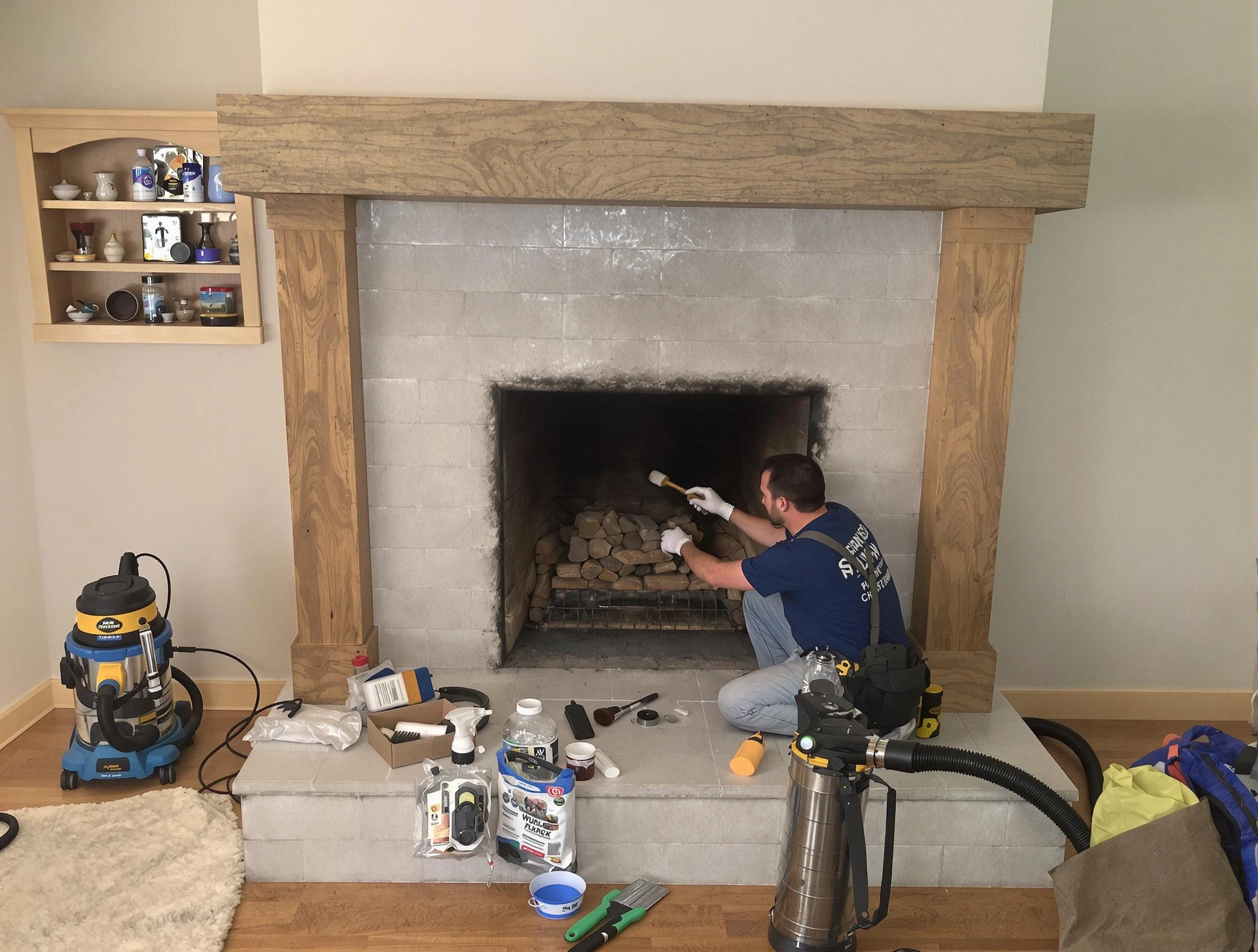 Detailed creosote removal process by Midway Chimney Sweep in Midway, UT
