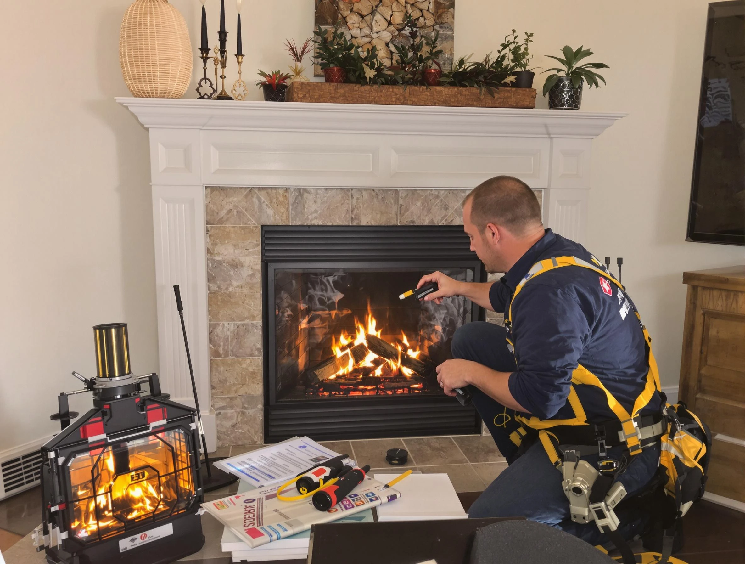 Safety-focused fireplace inspection by Midway Chimney Sweep in Midway, UT